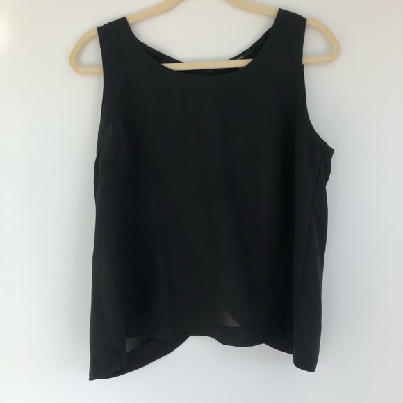 Forever 21 Black Crop Top with Gold Buttons, Size Medium - Picture 5 of 6